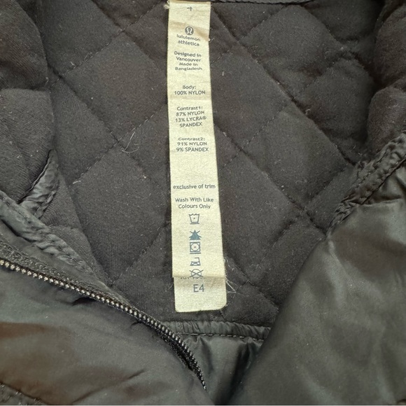 Lululemon "Down For A Run" Pullover Black - Size 4 - Picture 5 of 9